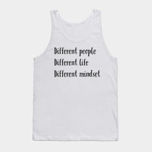 Different people/ design Tank Top